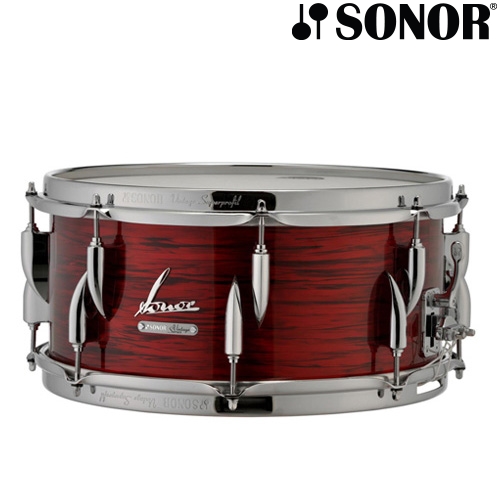 Sonor Vintage 시리즈 스네어드럼 14 x 6.5 색상 Red Oyster (Super 50 Throw Off System) 15910130